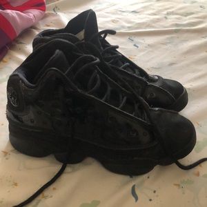 Boys 13 black cat Retro Jordan’s